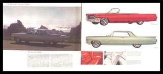 1964 Cadillac Dlx. Brochure, Fleetwood, Eldorado, Limo  