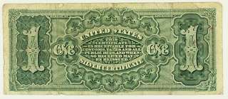 1886 One Dollar $1 Bill Martha Washington Note Silver Certificate Red 