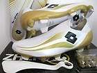 LOTTO ZHERO GRAVITY FG FOOTBALL SOCCER BOOTS CLEATS WHITE GOLD