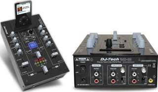 DJ TECH 2 Channel iPod Mixer w/ Video Output IMX10  