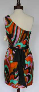   NY Kaleidoscope Print Silk Twill Dress 12 10 M L UK 14 NWT $335  