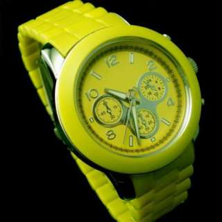 Promotion Elegant lovely Light Yellow Women Lady Wrist Watch 