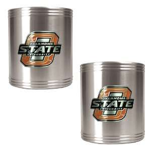  Oklahoma State Cowboys   NCAA 2pc Stainless Steel Can 