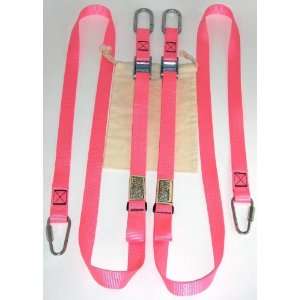 WOSS Gear Pink Swing Strap pair for Door Anchor, 8ft Ceiling Anchor or 