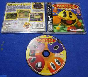 Pac Man World 20th Anniversary PlayStation CLEANED AND TESTED TO WORK 