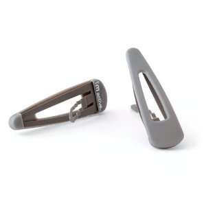  Snap Clips in Dark Grey Beauty