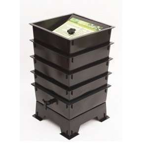  The Worm Factory 4 tray Recycled Plastic Vermicompost 