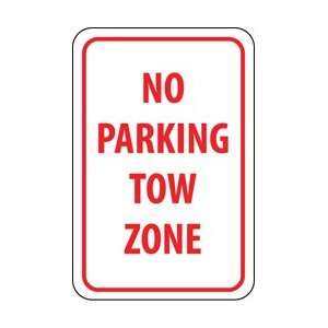   Parking Tow Zone, 18 X 12, .080 Engineering Grade Reflective Al
