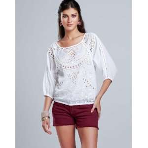 Lucky Brand Lace Cutout Top XL