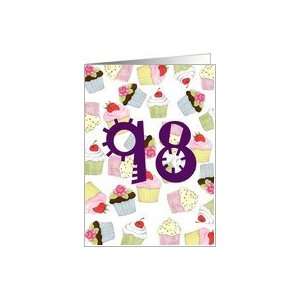  Cupcakes Galore 98th Birthday Card Toys & Games