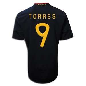  #9 Torres Spain Away 2010 World Cup Jersey (Size L 