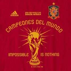 adidas SPAIN World Cup 2010 CHAMPIONS Shirt NEW RED  