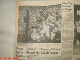 1962 AFL Texans Rip Raiders Clinch Tie For Crown  