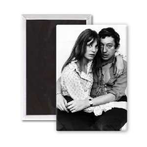  Jane Birkin and Serge Gainsbourg   3x2 inch Fridge Magnet 