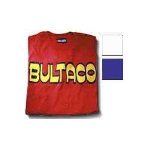  Metro Racing Vintage T Shirts   Bultaco Text Large Red 