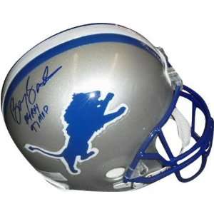 Barry Sanders Detroit Lions Autographed Riddell Deluxe Full Size 