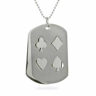  Lucky Poker Ace of spades Dogtag Pendant Necklace Explore 
