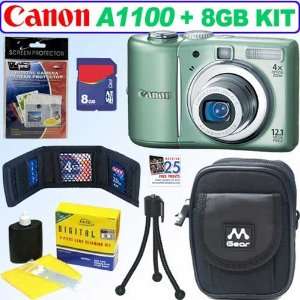  Canon Powershot A1100 IS 12.1MP Digital Camera in Green 
