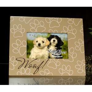  Little River Dog Puppy Pet Photo Frame Woof Pawprint 6 in 