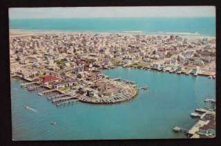 1966 Aerial View of Yacht Club Town Stone Harbor NJ PC  