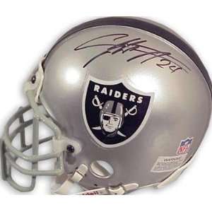  Autographed Charles Woodson Mini Helmet   Oakland Raiders 