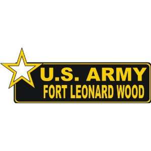   States Army Fort Leonard Wood Bumper Sticker Decal 6 