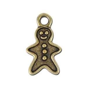   Brass Oxide Gingerbread Man Charm by TierraCast Arts, Crafts & Sewing