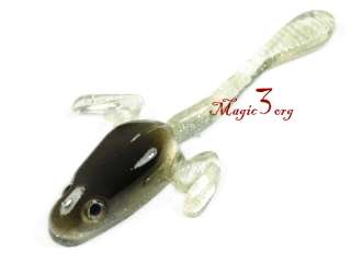 7XSoft Lure Polliwog Frog Fishing Bass Bait 1/5 OZ SFAE1  