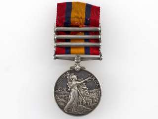 Queens South Africa Medal 3 Bars Officer NF  