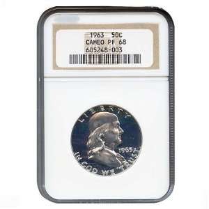 1963 Franklin Half Dollar PF68 Cameo 