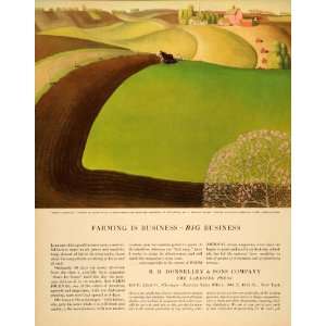 1937 Ad Farmer Donnelley Farm Journal Lakeside Press 