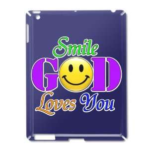    iPad 2 Case Royal Blue of Smile God Loves You 