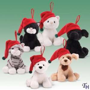  Gund Christmas Animal Chatters Brown Puppy Plush