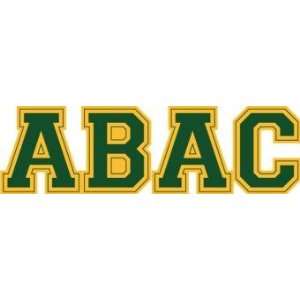  DECAL B ABAC BLOCK LETTERS   9 x 2.7
