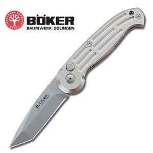  Boker Magnum Tanto Silver Folding Knife