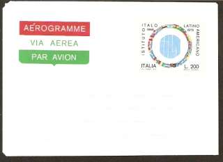 2039 ITALY PS AIR LETTER AEROGRAMME 1976 UNUSED  
