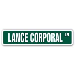 LANCE CORPORAL Street Sign Marines US military gift Patio 
