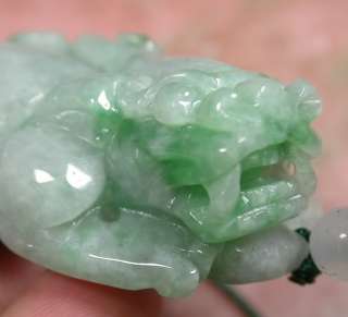 Green 100% Natural A Jade jadeite pendant Dragon Pi Xiu 593333  