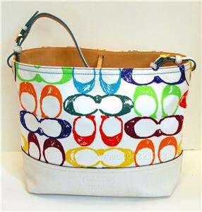 Coach 2150 Scribble Shoulder Tote NWT  