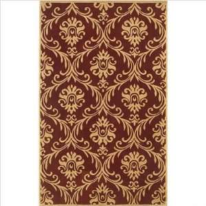  Chateau Red and Coffee Oriental Rug Size 2 6 x 4 6 