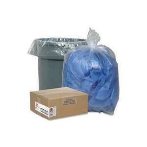  Genuine Joe Super Hexene Clear Trash Can Liner,56 gal   48 