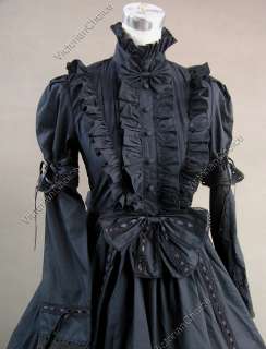 Gothic Lolita Cotton Ball Gown Dress Prom Steampunk Punk 229 L  