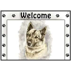  Norwegian Elkhound Welcome Sign Patio, Lawn & Garden