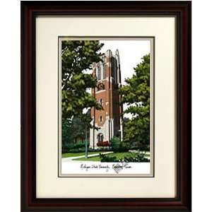  Michigan State, Beaumont Tower Alma Mater Framed 