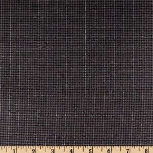  58 Wide Worsted Wool Suiting Navy/White Fabric By The 