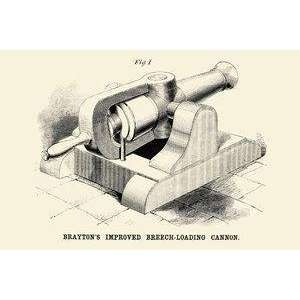  Vintage Art Braytons Improved Breech loading Cannon 
