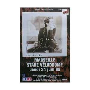  CELINE DION Marseille Stade Velodrome 24.6.99 Music Poster 