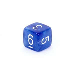   Vortex 16mm d6 Dice with numbers, Wispy Blue with white Toys & Games