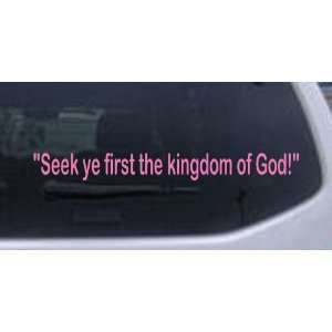 Kingdom of God Christian Car Window Wall Laptop Decal Sticker    Pink 