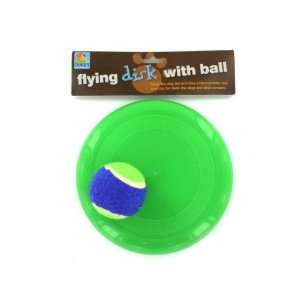 New   Flying disk with ball   Case of 72 by dukes Pet 